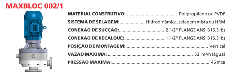 BombaCentrifugaMaxbloc0021 Maximize a efici&ecirc;ncia de seus processos qu&iacute;micos com as bombas centr&iacute;fugas Maxbloc da Bomax. Tecnologia avan&ccedil;ada para resultados precisos.