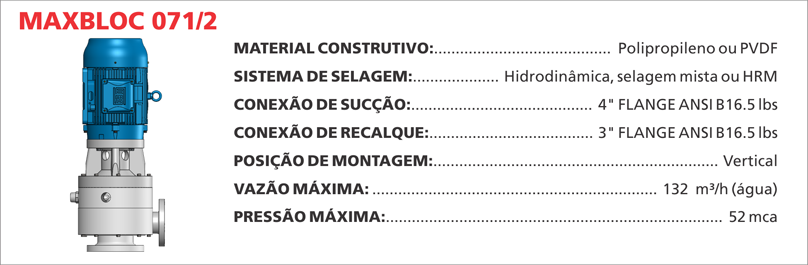 BombaCentrifugaMaxbloc0712 Maximize a efici&ecirc;ncia de seus processos qu&iacute;micos com as bombas centr&iacute;fugas Maxbloc da Bomax. Tecnologia avan&ccedil;ada para resultados precisos.