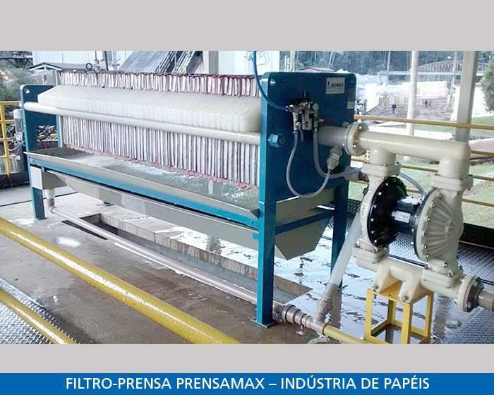 FiltroPrensaPrensamax03-44d9d4e8 Conhe&ccedil;a os filtros prensa de placas tipo c&acirc;mara PRENSAMAX da Bomax: Destinados ao aproveitamento de &aacute;gua, tratamento efluentes e muito mais.